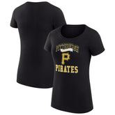 Pittsburgh Pirates G-III 4Her by Carl Banks Women's Super-Slim Fit Lightweight Team Logo Graphic T-Shirt - MLB