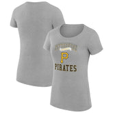 Pittsburgh Pirates G-III 4Her by Carl Banks Women's Super-Slim Fit Lightweight Team Logo Graphic T-Shirt - MLB