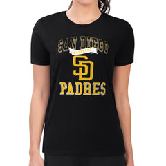 San Diego Padres G-III 4Her by Carl Banks Women's Super-Slim Fit Lightweight Team Logo Graphic T-Shirt - MLB
