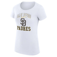 San Diego Padres G-III 4Her by Carl Banks Women's Super-Slim Fit Lightweight Team Logo Graphic T-Shirt - MLB