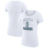 Seattle Mariners G-III 4Her by Carl Banks Women's Super-Slim Fit Lightweight Team Logo Graphic T-Shirt - MLB