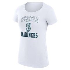 Seattle Mariners G-III 4Her by Carl Banks Women's Super-Slim Fit Lightweight Team Logo Graphic T-Shirt - MLB