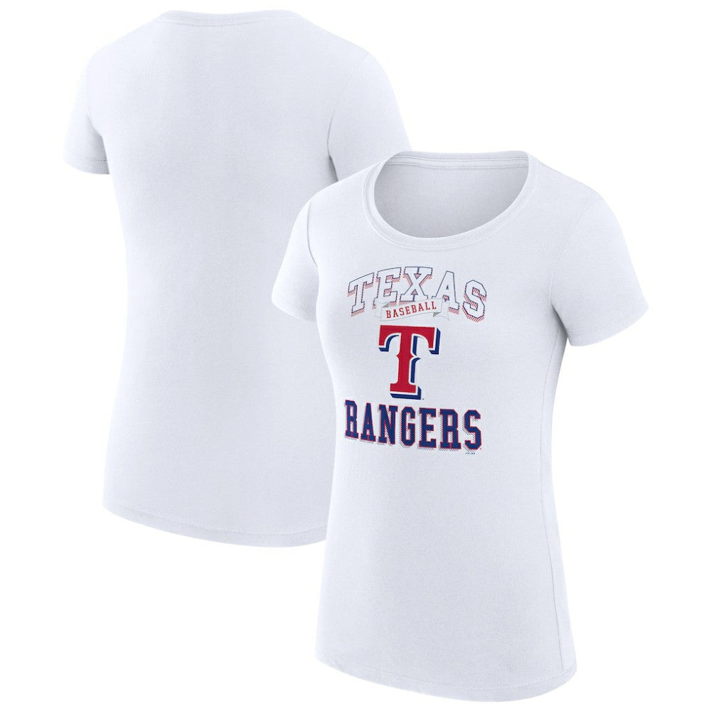 Texas Rangers G-III 4Her by Carl Banks Women's Super-Slim Fit Lightweight Team Logo Graphic T-Shirt - MLB