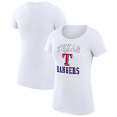 Texas Rangers G-III 4Her by Carl Banks Women's Super-Slim Fit Lightweight Team Logo Graphic T-Shirt - MLB