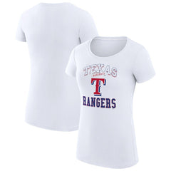 Texas Rangers G-III 4Her by Carl Banks Women's Super-Slim Fit Lightweight Team Logo Graphic T-Shirt - MLB