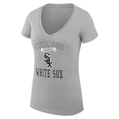 Chicago White Sox G-III 4Her by Carl Banks Women's Super-Slim Fit Lightweight Team Logo Graphic V-Neck T-Shirt - MLB