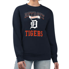 Detroit Tigers G-III 4Her by Carl Banks Women's Team Logo Graphic Tri-Blend Fleece Pullover Sweatshirt - MLB