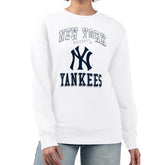 New York Yankees G-III 4Her by Carl Banks Women's Team Logo Graphic Tri-Blend Fleece Pullover Sweatshirt - MLB