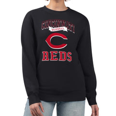 Cincinnati Reds G-III 4Her by Carl Banks Women's Team Logo Graphic Tri-Blend Fleece Pullover Sweatshirt - MLB