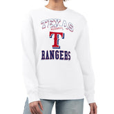 Texas Rangers G-III 4Her by Carl Banks Women's Team Logo Graphic Tri-Blend Fleece Pullover Sweatshirt - MLB