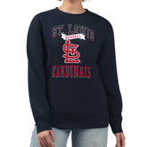 St. Louis Cardinals G-III 4Her by Carl Banks Women's Team Logo Graphic Tri-Blend Fleece Pullover Sweatshirt - MLB