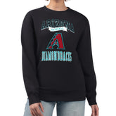 Arizona Diamondbacks G-III 4Her by Carl Banks Women's Team Logo Graphic Tri-Blend Fleece Pullover Sweatshirt - MLB