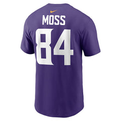 Randy Moss Minnesota Vikings Retired Player Name & Number T-Shirt Purple | Nike for Sale