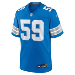 Giovanni Manu Detroit Lions Team Game Jersey Blue | Nike for Sale