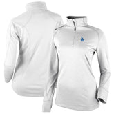 Los Angeles Dodgers Columbia Women's Cooperstown Collection Shotgun 2.0 Omni-Wick Quarter-Zip Top - White Tops - MLB
