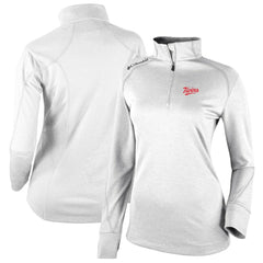 Minnesota Twins Columbia Women's Cooperstown Collection Shotgun 2.0 Omni-Wick Quarter-Zip Top - White Tops - MLB
