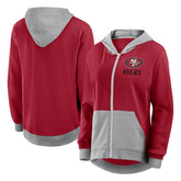 San Francisco 49ers Women's Hit It Full-Zip Hoodie Scarlet | Fanatics