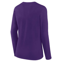 Minnesota Vikings Women's Long Sleeve Scoop Neck T-Shirt Purple | Fanatics