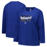Indianapolis Colts Women's Long Sleeve Scoop Neck T-Shirt Royal | Fanatics