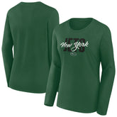 New York Jets Women's Long Sleeve Scoop Neck T-Shirt Green | Fanatics