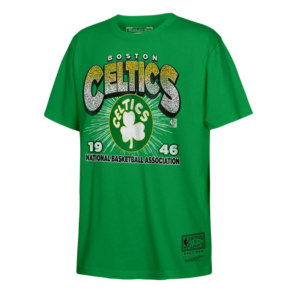 Boston Celtics Hardwood Classics Vintage Hoopster T-Shirt Kelly Green - NBA