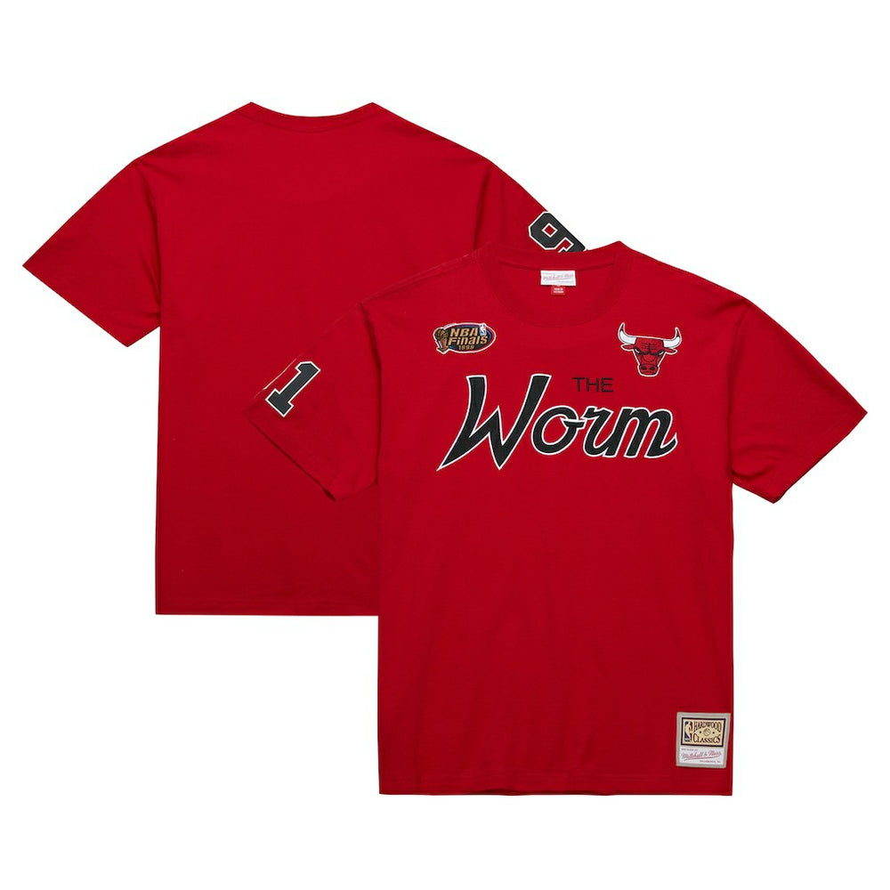Dennis Rodman Chicago Bulls Premium Nickname T-Shirt Red - NBA