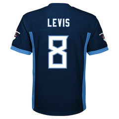 Will Levis Tennessee Titans Youth Replica Player Jersey Navy | NFL