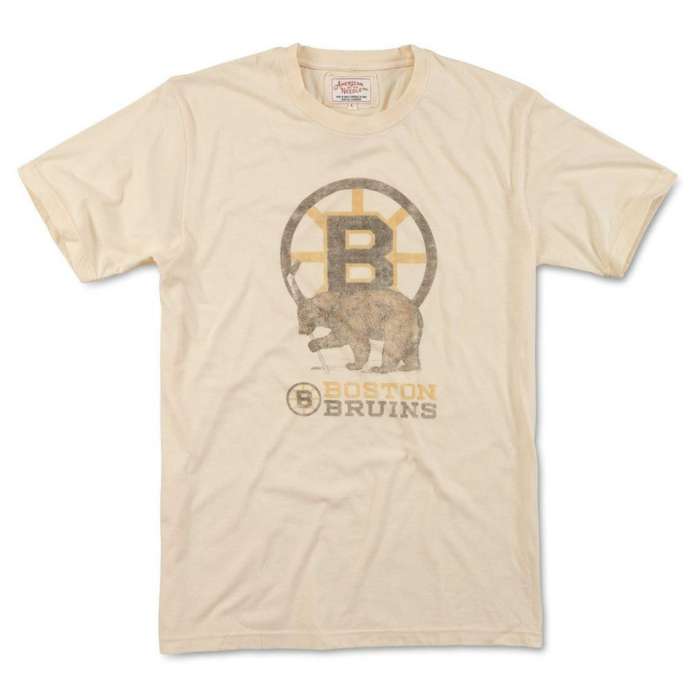 Boston Bruins American Needle Brass Tacks T-Shirt - Cream - NHL