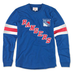 New York Rangers American Needle Sudbury Long Sleeve T-Shirt - Blue - NHL