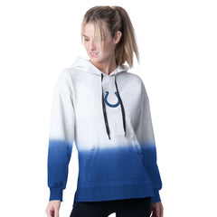 Indianapolis Colts MSX by Michael Strahan Women's Daniela Pullover Hoodie Gray | NFL