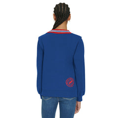 Buffalo Bills Tommy Hilfiger Women's Alice V-Neck Pullover Sweatshirt Royal | NFL