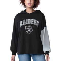 Las Vegas Raiders Starter Women's Power Move Long Sleeve Pullover Hoodie Black | NFL