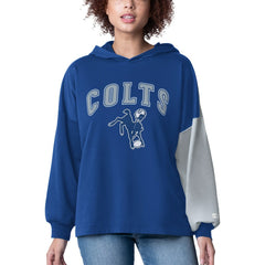 Indianapolis Colts Starter Women's Power Move Long Sleeve Pullover Hoodie Royal | NFL