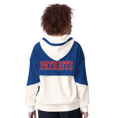 New England Patriots Starter Women's Scrimmage Full-Zip Hoodie White | NFL