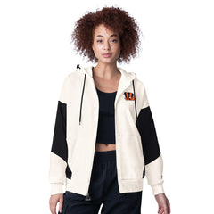Cincinnati Bengals Starter Women's Scrimmage Full-Zip Hoodie White | NFL