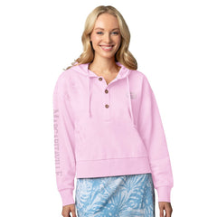 San Francisco 49ers Margaritaville Women's Island Dream Solid Pullover Hoodie Pink | NFL