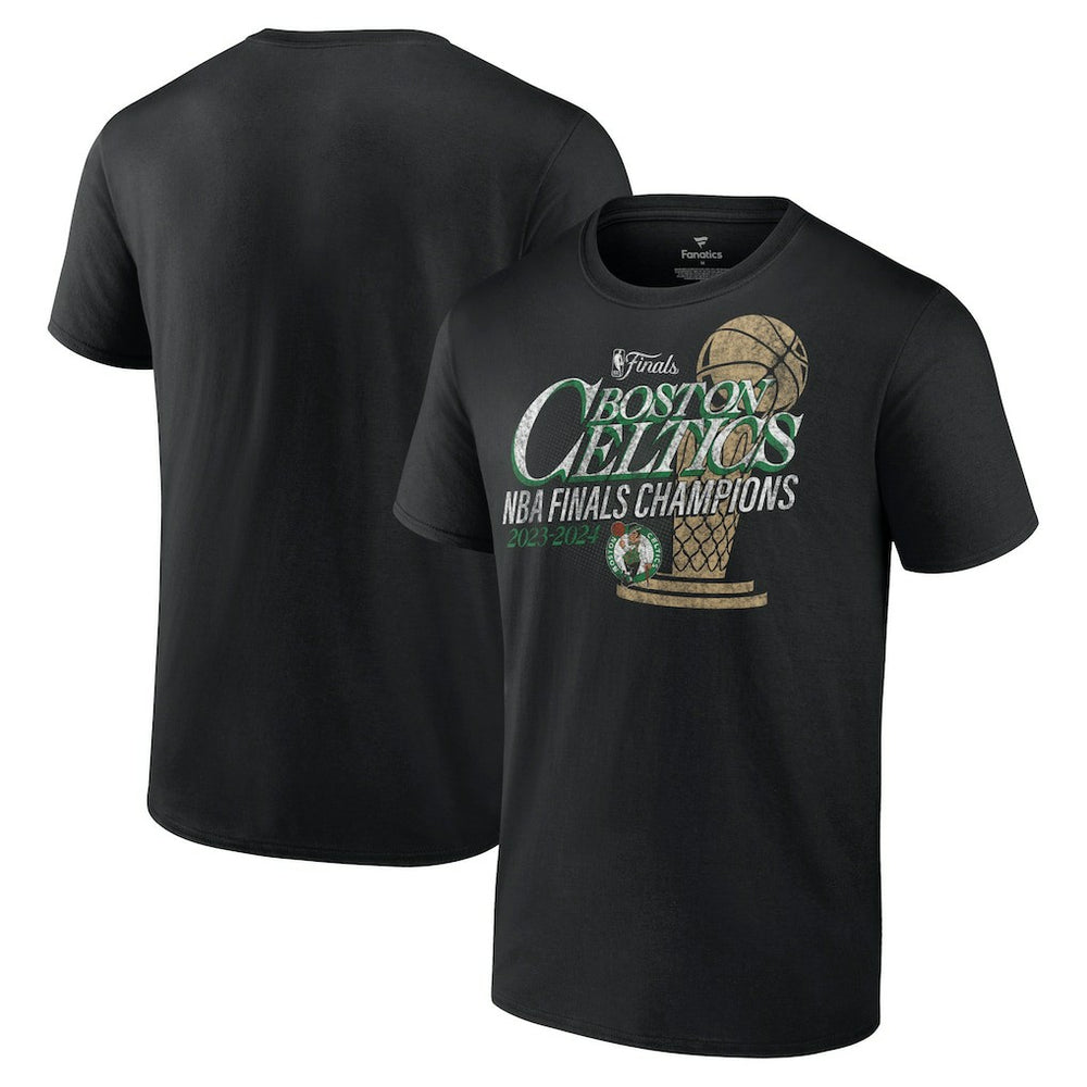 Boston Celtics 2024 NBA Finals Champions Fast Break Finish Trophy T-Shirt Black - NBA