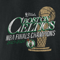 Boston Celtics 2024 NBA Finals Champions Fast Break Finish Trophy T-Shirt Black - NBA