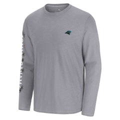 Carolina Panthers Oasis Endzone Lux Long Sleeve T-Shirt Gray | Tommy Bahama