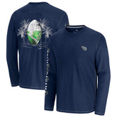 Tennessee Titans Oasis Endzone Lux Long Sleeve T-Shirt Blue | Tommy Bahama
