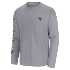Tampa Bay Buccaneers Oasis Endzone Lux Long Sleeve T-Shirt Gray | Tommy Bahama