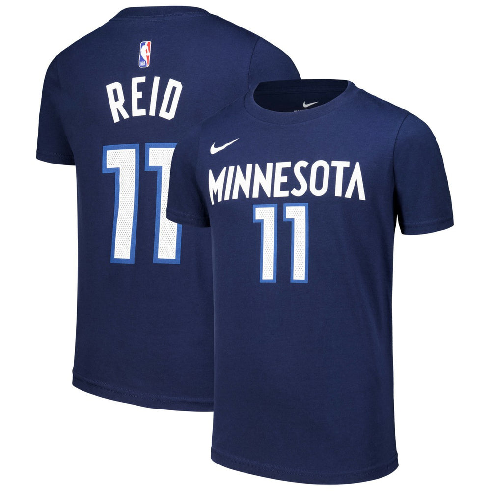 Naz Reid Minnesota Timberwolves Youth Icon Edition Name & Number T-Shirt Navy - NBA