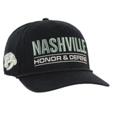Nashville Predators '47 OHT Military Appreciation Homeland Honor and Defend Hitch Adjustable Hat - Black - NHL