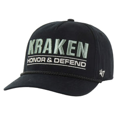 Seattle Kraken '47 OHT Military Appreciation Homeland Honor and Defend Hitch Adjustable Hat - Black - NHL