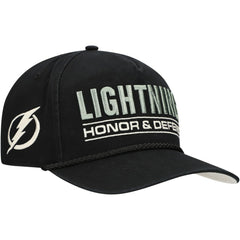 Tampa Bay Lightning '47 OHT Military Appreciation Homeland Honor and Defend Hitch Adjustable Hat - Black - NHL