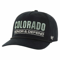 Colorado Avalanche '47 OHT Military Appreciation Homeland Honor and Defend Hitch Adjustable Hat - Black - NHL