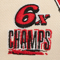 Chicago Bulls 6x NBA Champions Soul Legacy Defined Snapback Hat Cream/Red - NBA