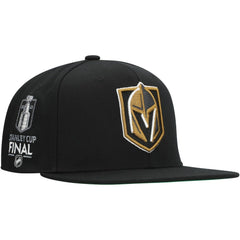 Vegas Golden Knights Mitchell & Ness Core Top Spot Snapback Hat - Black - NHL