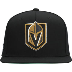Vegas Golden Knights Mitchell & Ness Core Top Spot Snapback Hat - Black - NHL