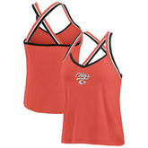 Kansas City Chiefs WEAR by Erin Andrews Women's Cross Strap Tri-Blend Tank Top Red | NFL